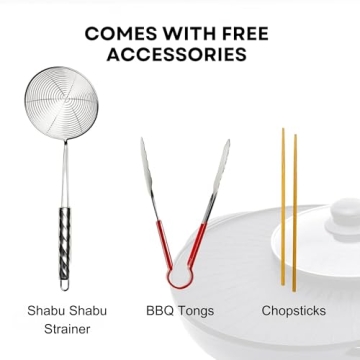 OVENTE 2-in-1 Electric Hot Pot and Grill Combo