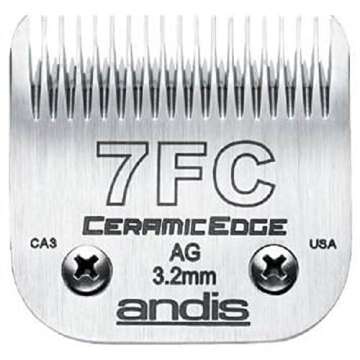 Andis Stainless Steel Pro Quality Grooming Ceramic Edge Clipper Blades Choose Size !(# 7FC Finish Bl...