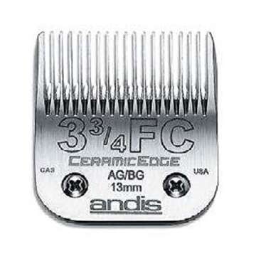 Andis Stainless Steel Pro Quality Grooming Ceramic Edge Clipper Blades Choose Size !(# 7FC Finish Blade = 3.2mm)