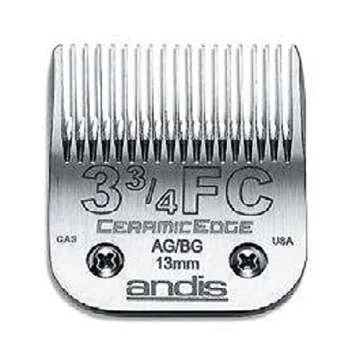 Andis Stainless Steel Pro Quality Grooming Ceramic Edge Clipper Blades Choose Size !(# 7FC Finish Blade = 3.2mm)