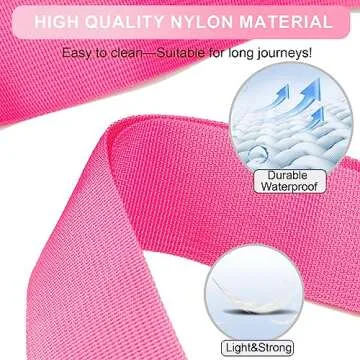 Collwait Luggage Straps for Suitcases TSA Approved, Travel Belt Suitcase Belt, Suitcase Straps TSA Approved, Luggage Belt Strap TSA Approved, Travel Straps for Luggage, Luggage Band Bag Straps 4 Pack