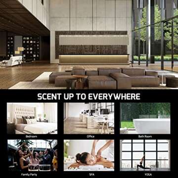 JCLOUD Smart Scent Air Machine with Cold Air Tech for Home, Professional Waterless Essential Oil Diffuser 300ML, HVAC Scent Diffuser for Essential Oils for Large Room, Office, Spa, Black