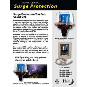 MidNite Solar MNSPD-300-DC Surge Protection Device 300VDC