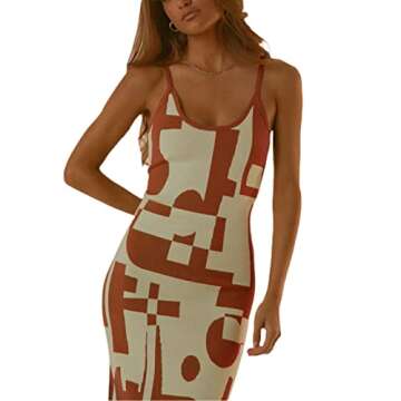 2022 Women’s Summer Knit Hollow Out Midi Maxi Dress