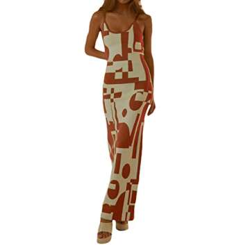 2022 Women’s Summer Knit Hollow Out Midi Maxi Dress