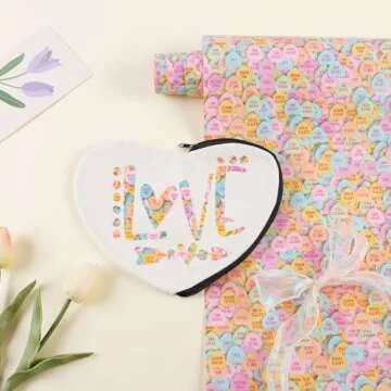 Candy Hearts HTV Vinyl Roll for Custom T-Shirts & Crafts
