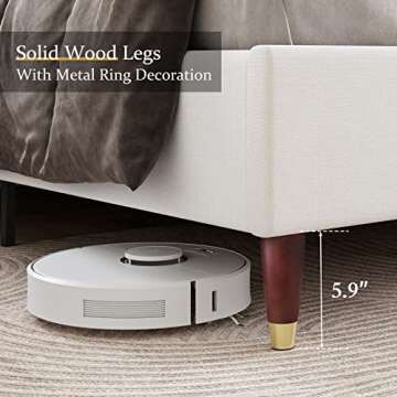 Jocisland Queen Upholstered Bed Frame - Stylish & Sturdy