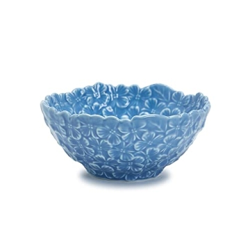 Elegant Two's Company Blue Hydrangea Tidbit Bowls Set