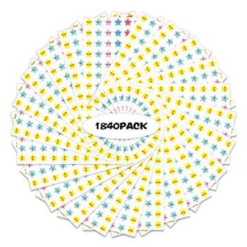 FaCraft Classroom Incentive Chart,60 Pack Incentive Chart Pack with 1840 Star Stickers,Reward Chart for Kids Classroom Teaching or Family Using