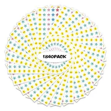 FaCraft Classroom Incentive Chart,60 Pack Incentive Chart Pack with 1840 Star Stickers,Reward Chart for Kids Classroom Teaching or Family Using