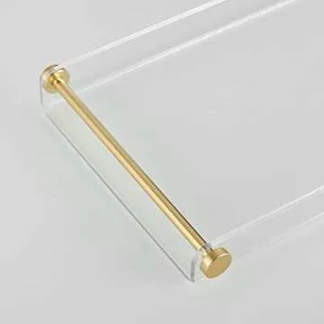 Luxury Bathtub Caddy Tray with Gold Handles for All Bathtubs