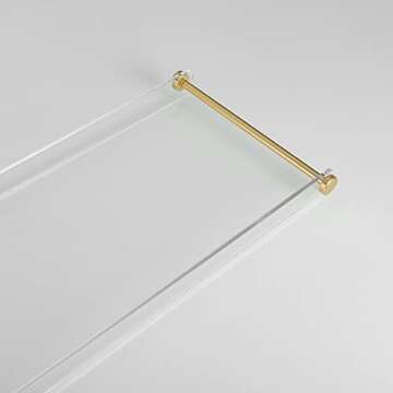 Luxury Bathtub Caddy Tray with Gold Handles for All Bathtubs