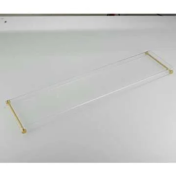 Luxury Bathtub Caddy Tray with Gold Handles for All Bathtubs