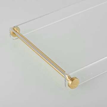 Luxury Bathtub Caddy Tray with Gold Handles for All Bathtubs