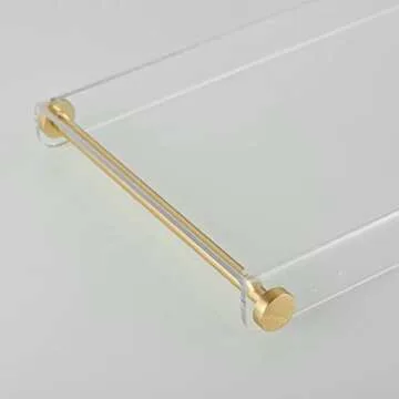Luxury Bathtub Caddy Tray with Gold Handles for All Bathtubs