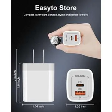 Powerful Triple Pack USB-C Wall Charger for Fast Charging