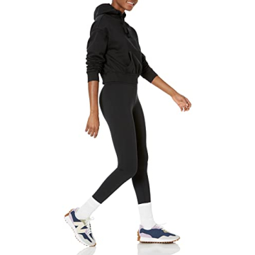 Amazon Essentials Women's Crop Pullover Hoodie Sweatshirt (Available in Plus Size), Black, 6X