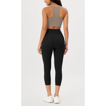 ODODOS High Waisted Yoga Leggings with Pockets Tummy Control