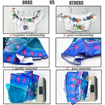 ATIMIGO Encanto Girls Mirabel Swimsuit - Summer Fun