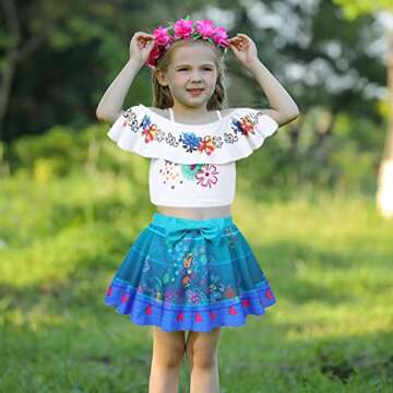 ATIMIGO Encanto Girls Mirabel Swimsuit - Summer Fun