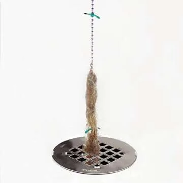 DrainWig Shower, Sink, and Bathtub Disposable Drain Hair Stopper As Seen On Shark Tank, Flower, White, 4 Pack