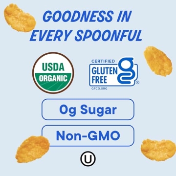 Organic Corn Flakes Cereal Pack - Gluten-Free & Zero Sugar