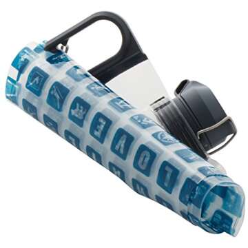 Platypus DuoLock SoftBottle Flexible Water Bottle, Blue Peaks, 0.75-Liter