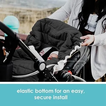 JJ Cole Winter Baby Car Seat Cover with Sherpa Lining