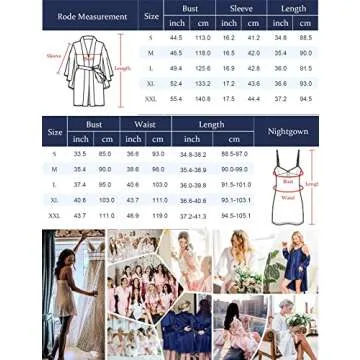 SWOMOG Satin Robe Set for Elegant Sleepwear & Loungewear