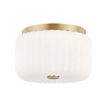 Mitzi H340502-AGB Lydia Flush Mount, Brass