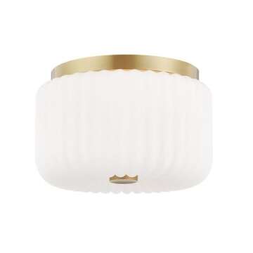 Mitzi H340502-AGB Lydia Flush Mount, Brass