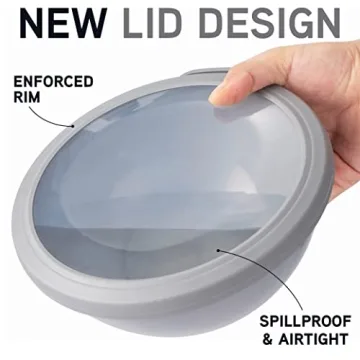 Nesting Mixing Bowls Set with TPR Lids - 12 Piece