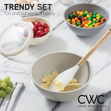 Nesting Mixing Bowls Set with TPR Lids - 12 Piece