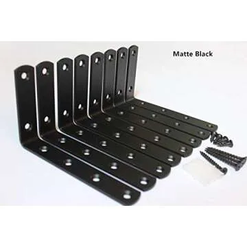 Heavy Duty L Corner Brackets - Perfect for Shelving & Decor