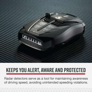 Cobra RAD 480i Radar Detector with Bluetooth & Long Range