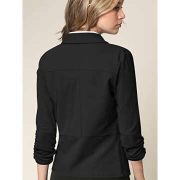 LL WSK2324 Women's Blazer Cardigan for Office Casual Wear