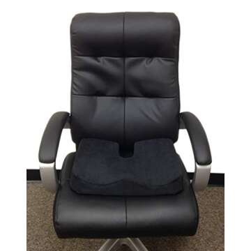 Kieba Coccyx Gel Memory Foam Cushion for Back Pain