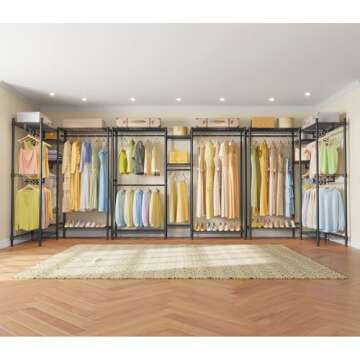 Vipek Heavy Duty Clothes Rack 750lbs Capacity Stylish Organization