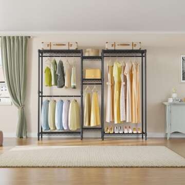 Vipek Heavy Duty Clothes Rack 750lbs Capacity Stylish Organization