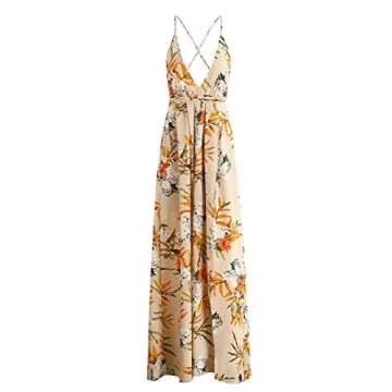 Chic BerryGo Floral Print Maxi Party Dress for Summer