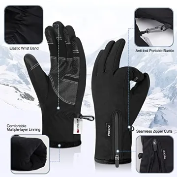 Krosa -10℉ Winter Gloves for Men & Women, Touchscreen Ready