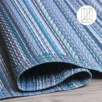 Fab Habitat Striped Outdoor Rug - Waterproof, Eco-Friendly