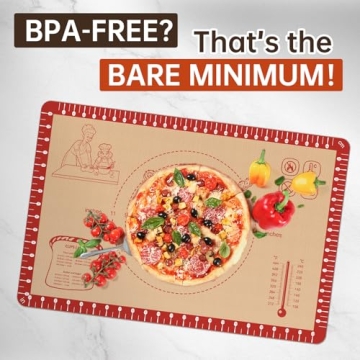 Silicone Baking Mat with Recipes for Easy Non-Stick Baking