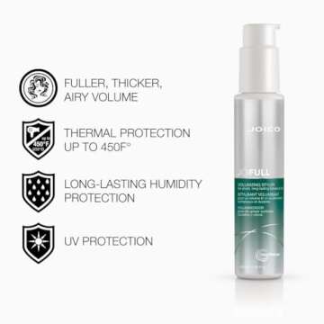 JoiFULL Volumizing Styler | For Fine, Thin Hair | Add Instant Body | Long-Lasting Volume & Texture | Protect Against Pollution | With Rice Protein & Bamboo Extract | 3.38 Fl Oz