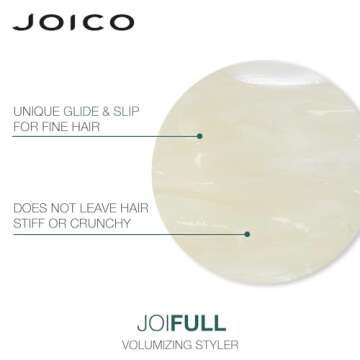 JoiFULL Volumizing Styler | For Fine, Thin Hair | Add Instant Body | Long-Lasting Volume & Texture | Protect Against Pollution | With Rice Protein & Bamboo Extract | 3.38 Fl Oz