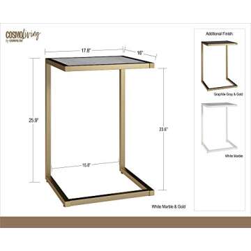 Stylish CosmoLiving Scarlett C Table for Small Spaces