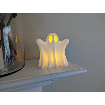 LED Tea Light Halloween Ghost Decoration Spooky Candle Holder