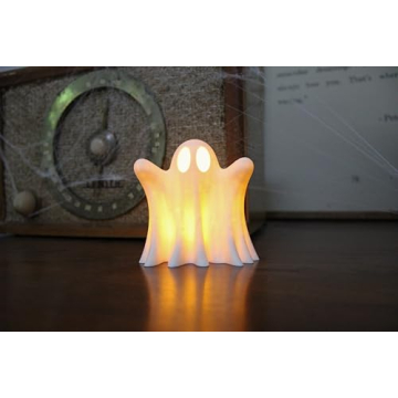 LED Tea Light Halloween Ghost Decoration Spooky Candle Holder