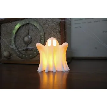 LED Tea Light Halloween Ghost Decoration Spooky Candle Holder