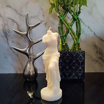Statue Soy Wax Scented Candle for Home Decoration Wedding Christmas Birthday (Venus Candle)